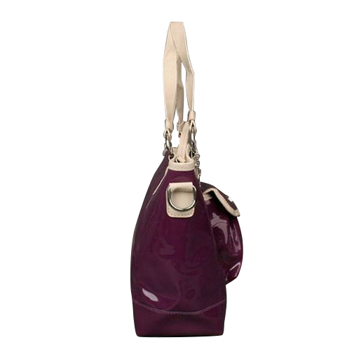 Coach Bleecker Riley Carryall Small Purple Satchels ECD